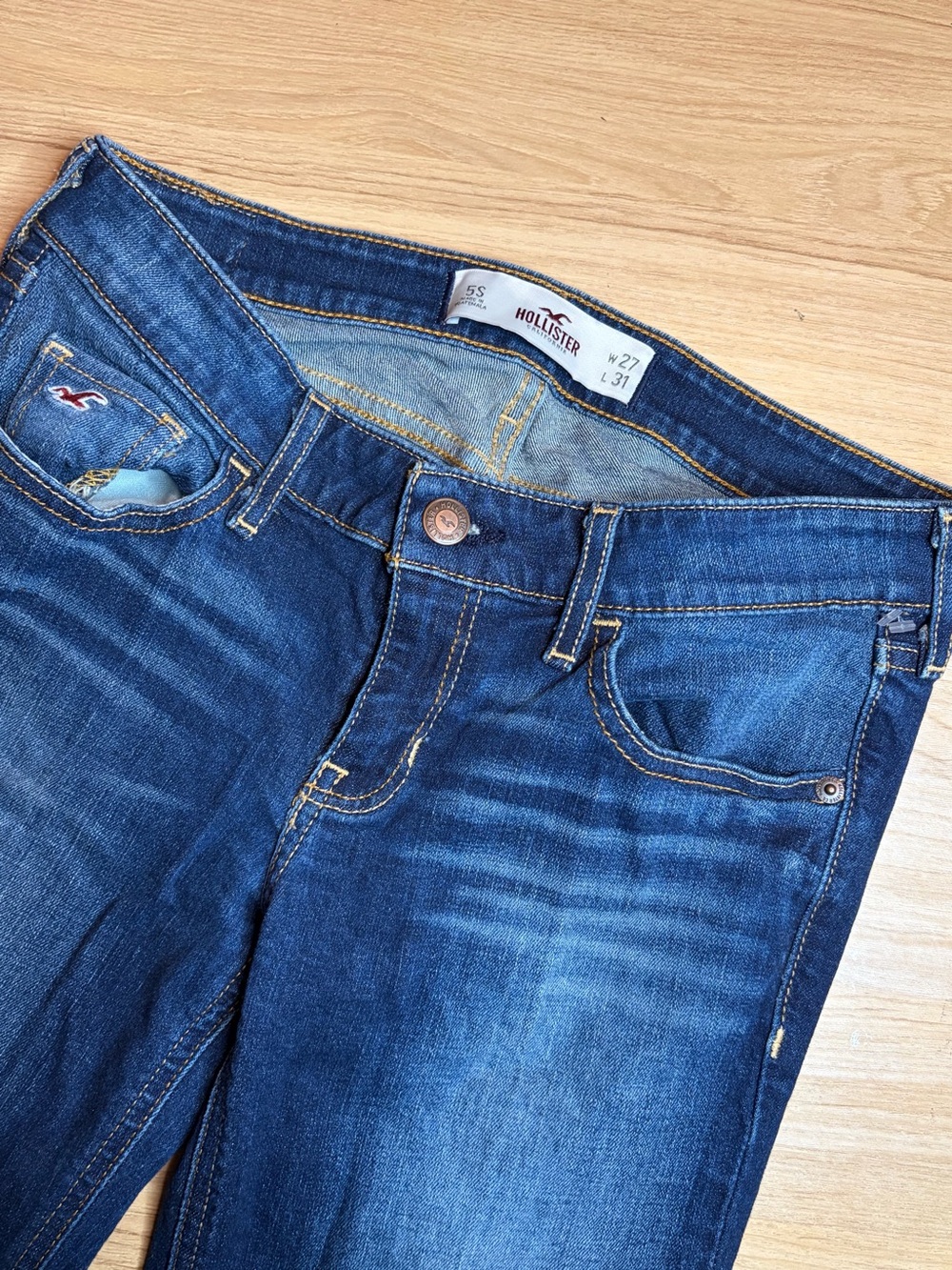 Hollister Women's Indigo Skinny Jeans 27/31